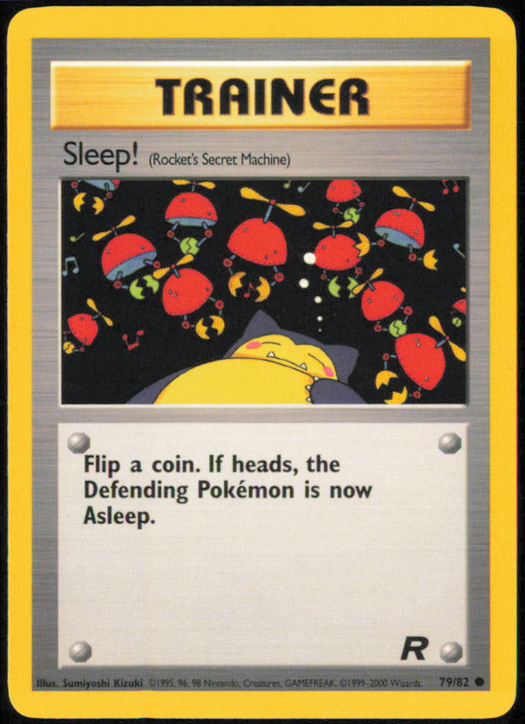 Sleep! (Rocket's Secret Machine)  - Team Rocket  - TR  - 79/82  - Unlimited