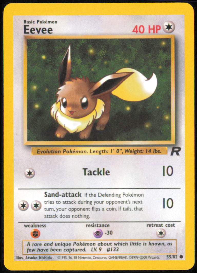 Eevee  - Team Rocket  - TR  - 55/82  - Unlimited