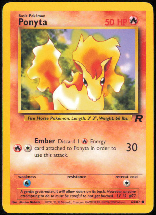 Ponyta  - Team Rocket  - TR  - 64/82  - Unlimited
