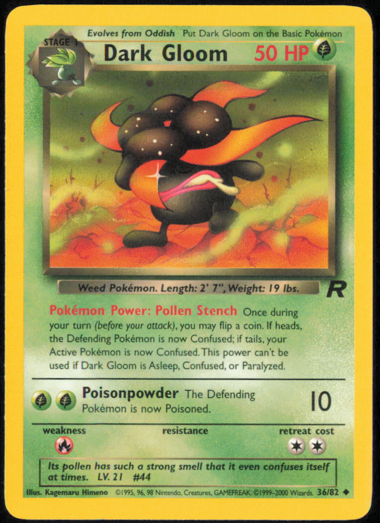 Dark Gloom  - Team Rocket  - TR  - 36/82  - Unlimited