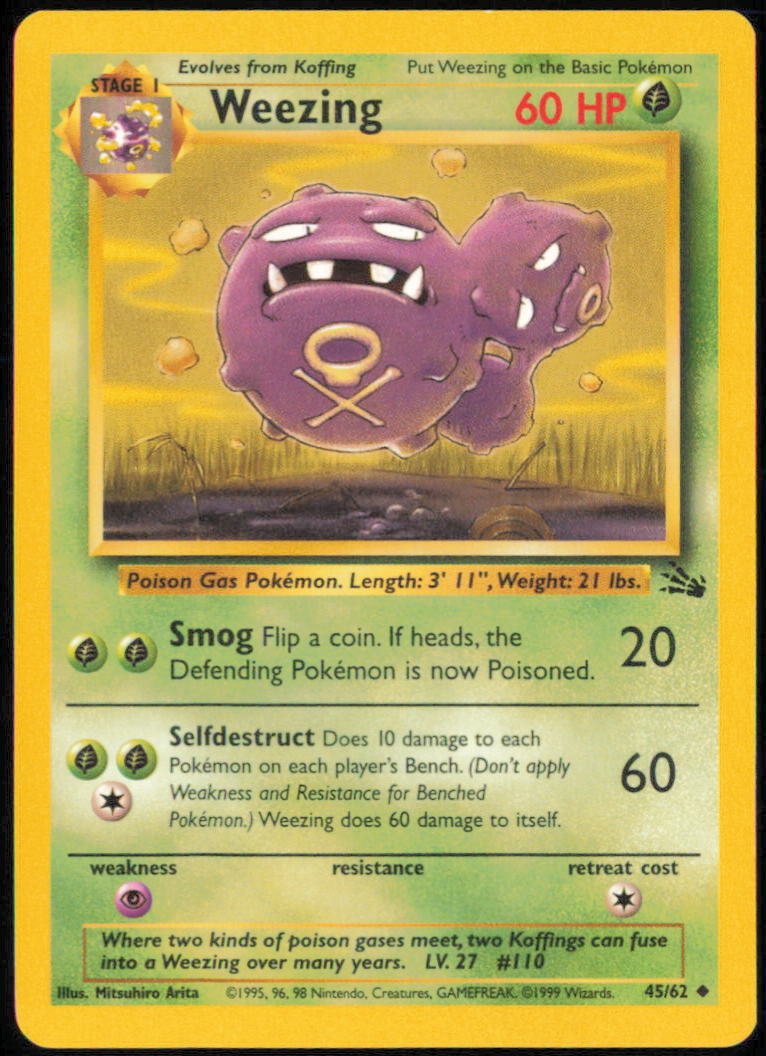 Weezing  - Fossil  - FO  - 45/62  - Unlimited
