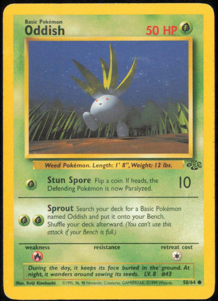 Oddish - Jungle - JU - 58/64 - Unlimited