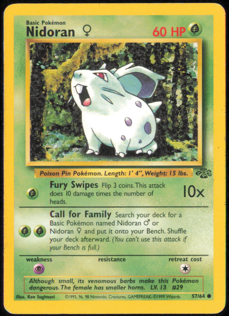 Nidoran F - Jungle - JU - 57/64 - Unlimited