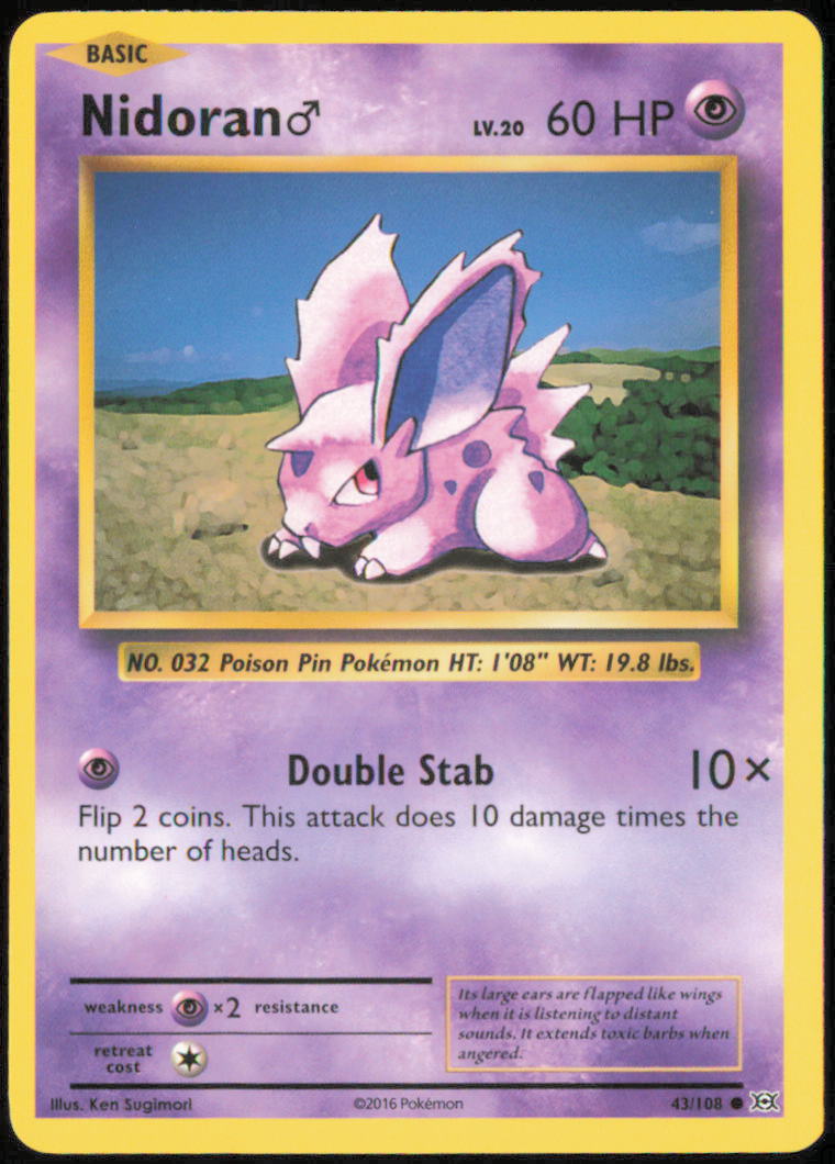 Nidoran M - XY - Evolutions - EVO - 43/108 - Normal