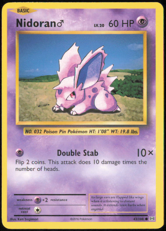 Nidoran M - XY - Evolutions - EVO - 43/108 - Normal