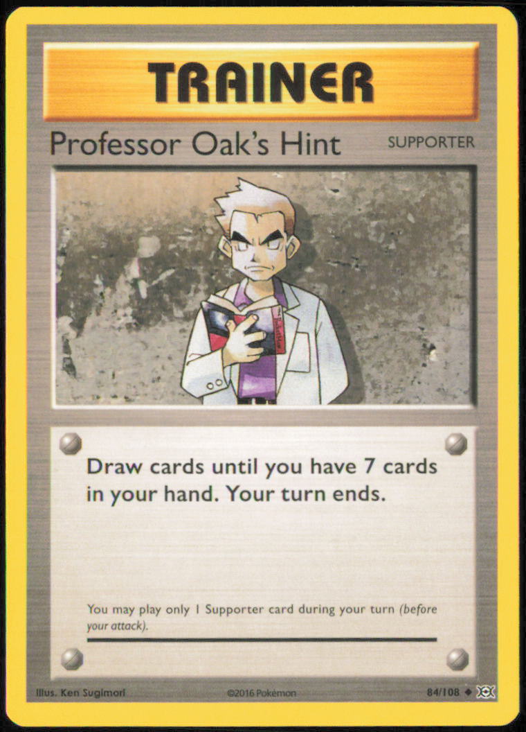 Professor Oak's Hint - XY - Evolutions - EVO - 84/108 - Normal