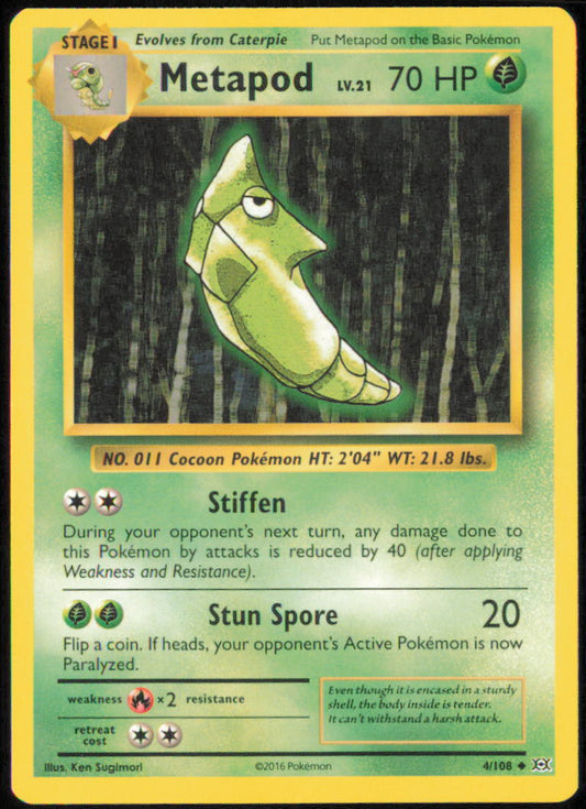 Metapod - XY - Evolutions - EVO - 4/108 - Normal