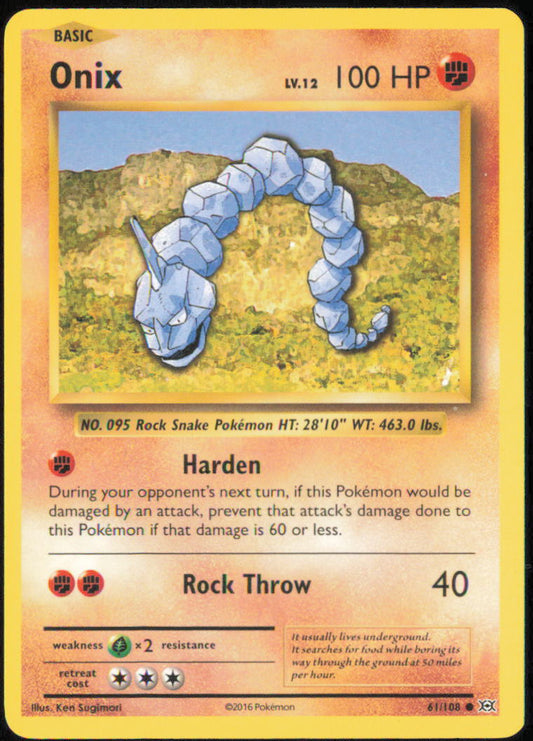 Onix - XY - Evolutions - EVO - 61/108 - Normal