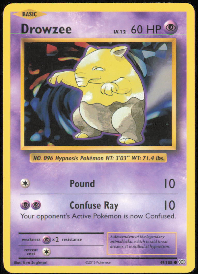 Drowzee - XY - Evolutions - EVO - 49/108 - Normal