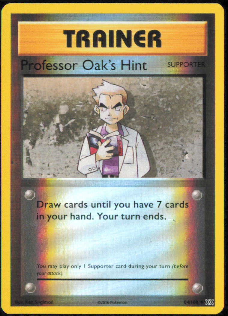 Professor Oak's Hint - XY - Evolutions - EVO - 84/108 - Reverse Holofoil