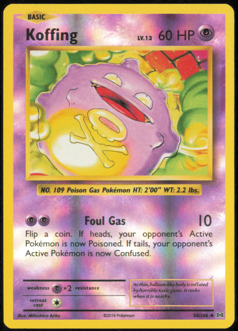 Koffing - XY - Evolutions - EVO - 50/108 - Reverse Holofoil