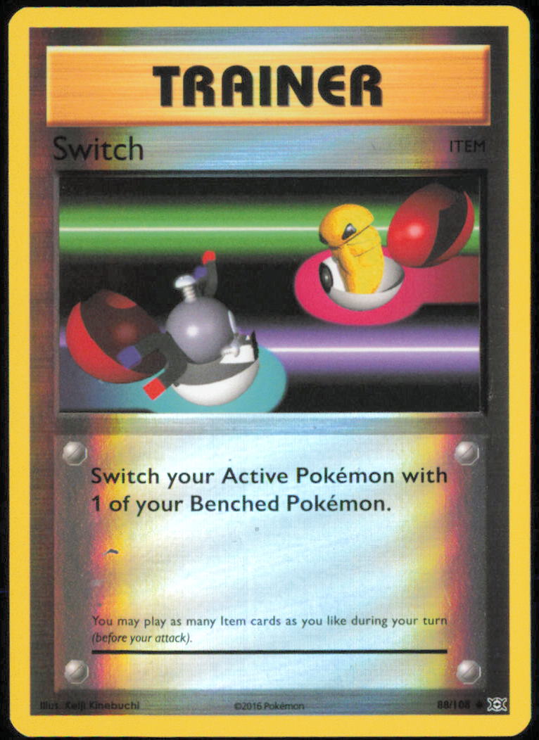 Switch - XY - Evolutions - EVO - 88/108 - Reverse Holofoil