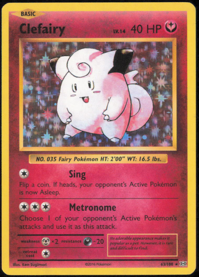 Clefairy - XY - Evolutions - EVO - 63/108 - Holofoil