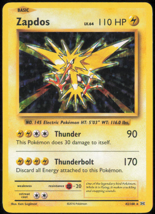 Zapdos - XY - Evolutions - EVO - 42/108 - Holofoil