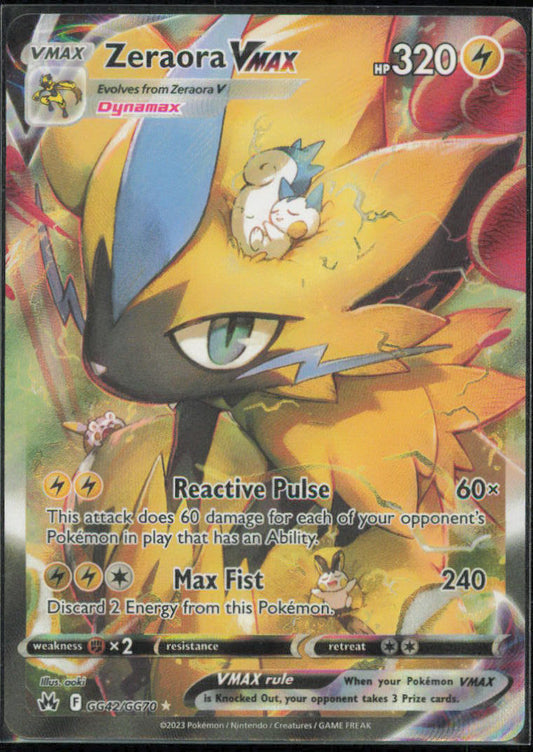 Zeraora VMAX - SWSH: Crown Zenith: Galarian Gallery - CRZ:GG - GG42/GG70 - Holofoil
