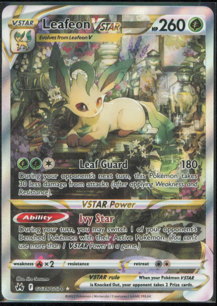 Leafeon VSTAR - SWSH: Crown Zenith: Galarian Gallery - CRZ:GG - GG35/GG70 - Holofoil