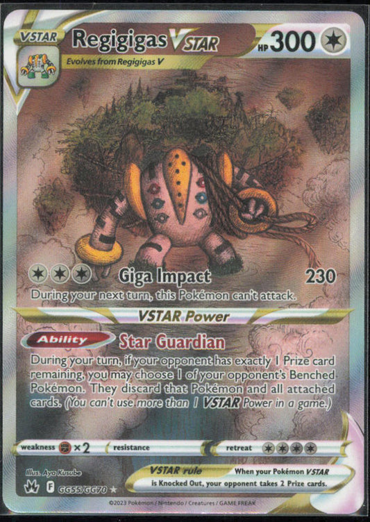 Regigigas VSTAR - SWSH: Crown Zenith: Galarian Gallery - CRZ:GG - GG55/GG70 - Holofoil