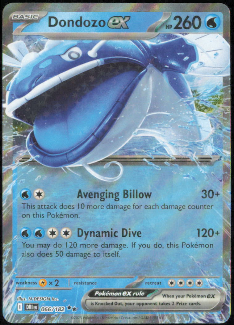 Dondozo ex - 066/182 - SV10: Destined Rivals - DRI - 066/182 - Holofoil