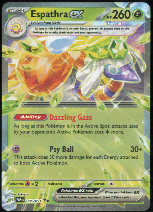Espathra ex - 006/091 - SV: Paldean Fates - PAF - 006/091 - Holofoil