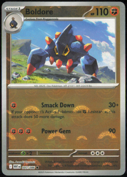 Boldore (Poke Ball Pattern) - SV: White Flare - WHT - 047/086 - Holofoil