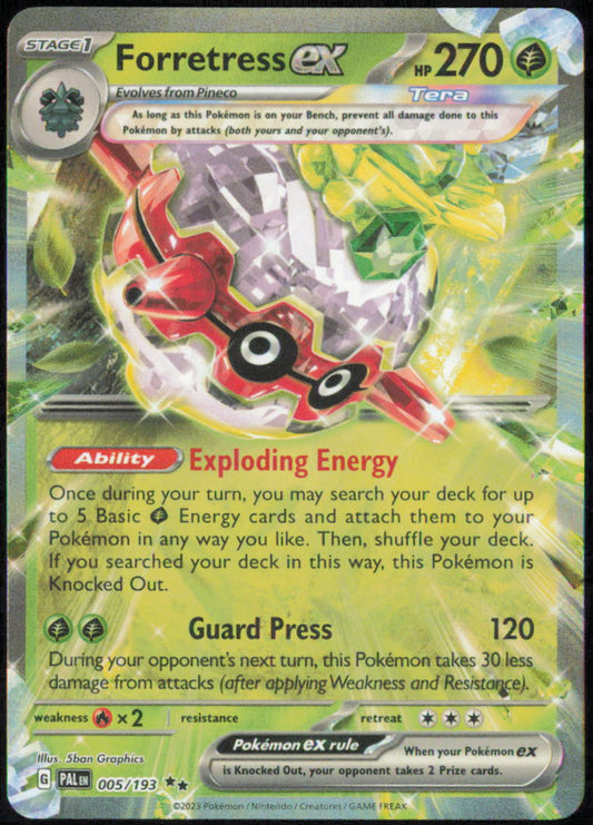 Forretress ex - 005/193 - SV02: Paldea Evolved - PAL - 005/193 - Holofoil