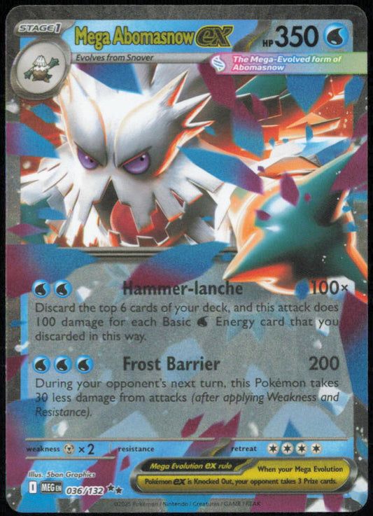 Mega Abomasnow ex - 036/132 - ME01: Mega Evolution - MEG - 036/132 - Holofoil
