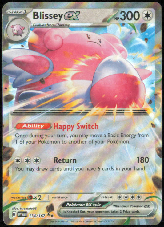 Blissey ex - 134/167 - SV06: Twilight Masquerade - TWM - 134/167 - Holofoil