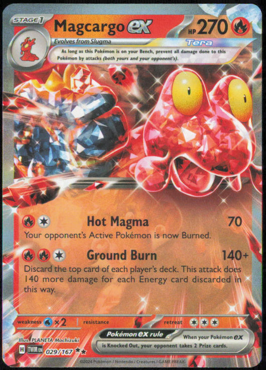 Magcargo ex - 029/167 - SV06: Twilight Masquerade - TWM - 029/167 - Holofoil