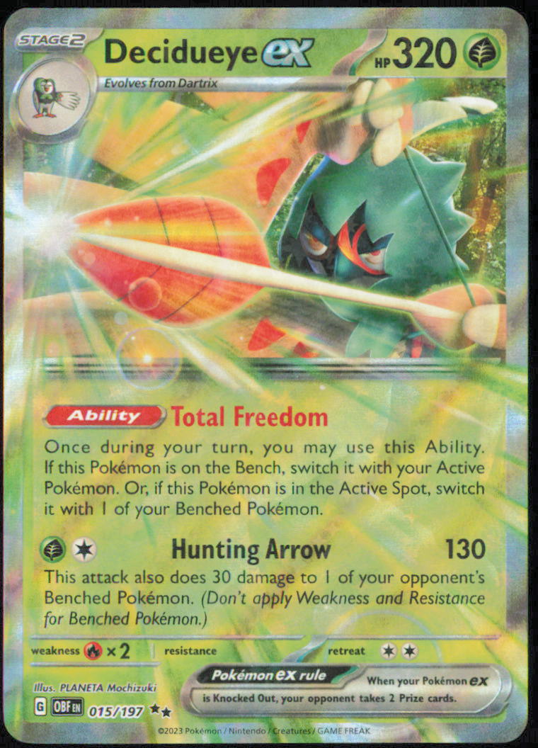 Decidueye ex - SV03: Obsidian Flames - OBF - 015/197 - Holofoil