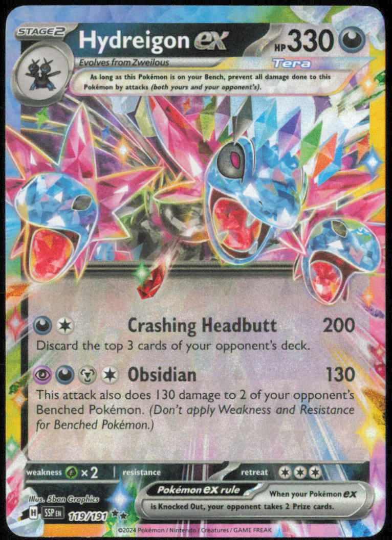Hydreigon ex - 119/191 - SV08: Surging Sparks - SSP - 119/191 - Holofoil