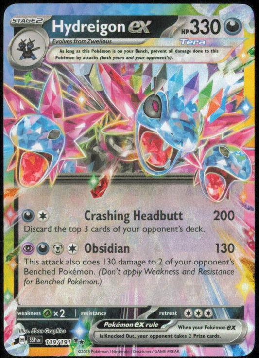 Hydreigon ex - 119/191 - SV08: Surging Sparks - SSP - 119/191 - Holofoil