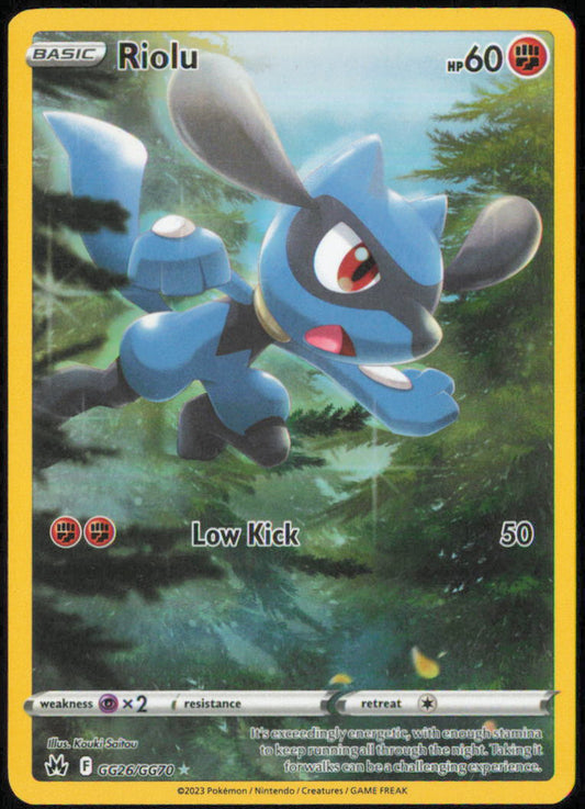 Riolu - SWSH: Crown Zenith: Galarian Gallery - CRZ:GG - GG26/GG70 - Holofoil