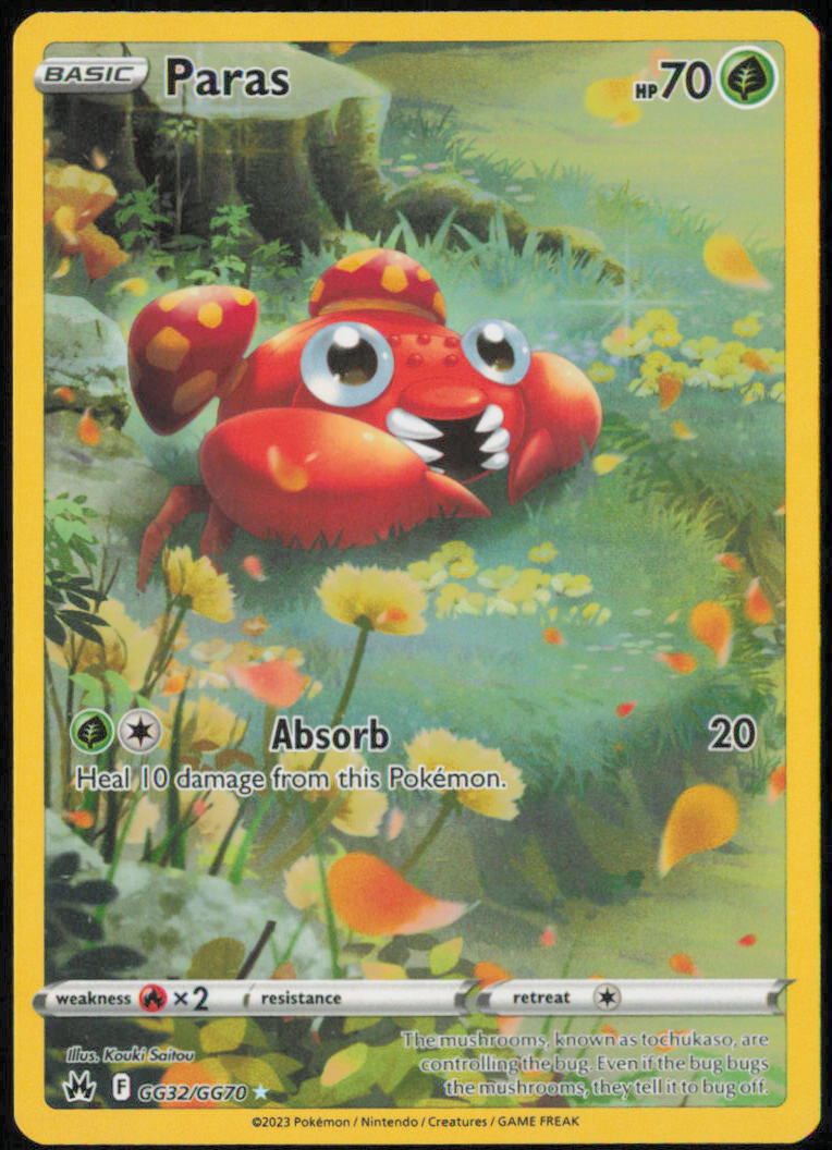 Paras - SWSH: Crown Zenith: Galarian Gallery - CRZ:GG - GG32/GG70 - Holofoil