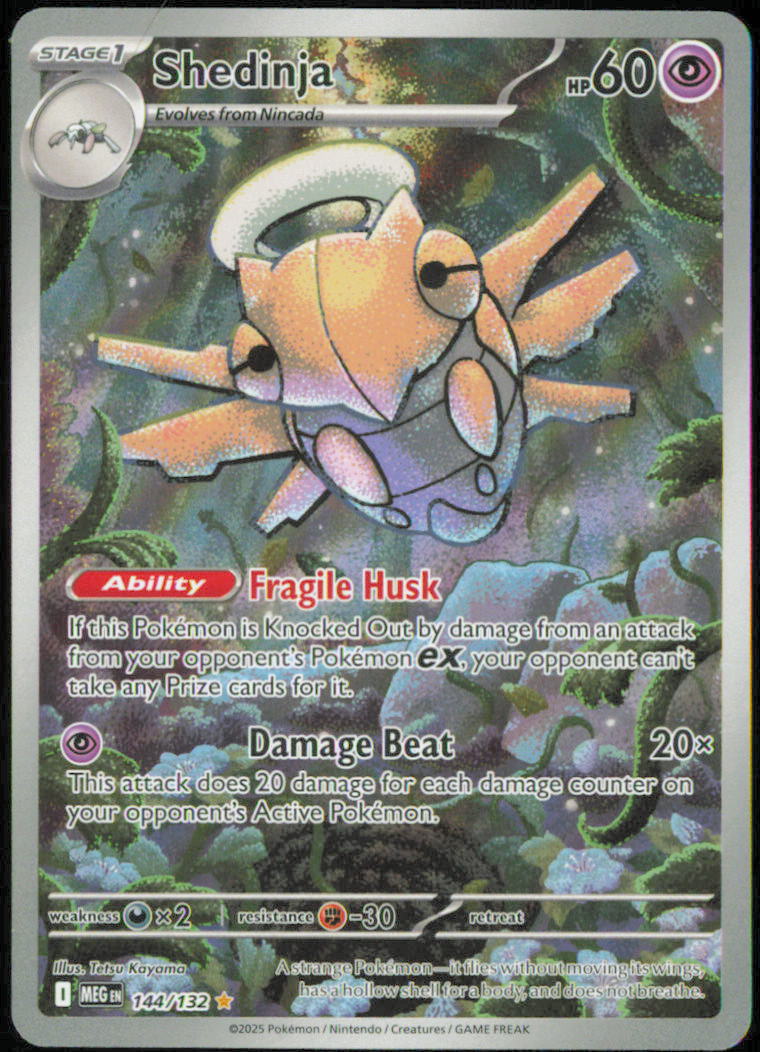 Shedinja - 144/132 - ME01: Mega Evolution - MEG - 144/132 - Holofoil