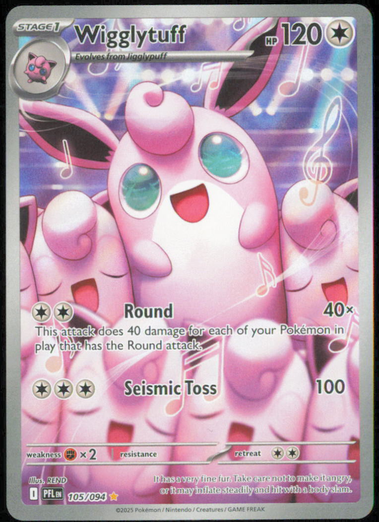 Wigglytuff - 105/094 - ME02: Phantasmal Flames - PFL - 105/094 - Holofoil