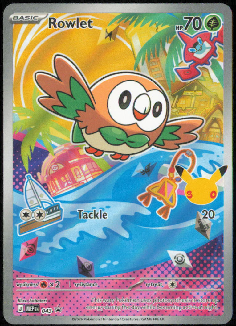 Rowlet - 043 - ME: Mega Evolution Promo - MEP - 043 - Holofoil