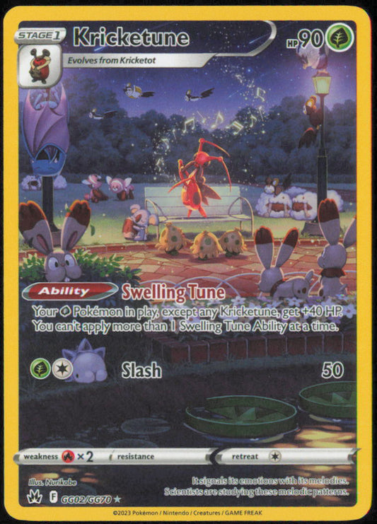 Kricketune - SWSH: Crown Zenith: Galarian Gallery - CRZ:GG - GG02/GG70 - Holofoil