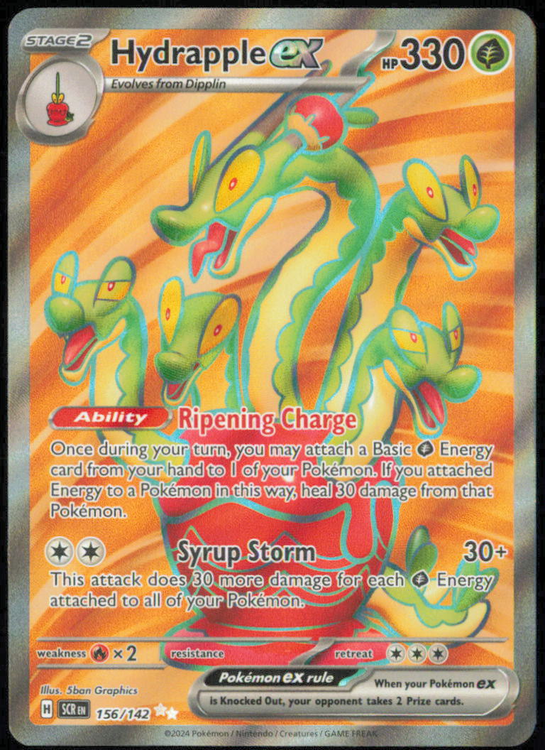 Hydrapple ex - 156/142 - SV07: Stellar Crown - SCR - 156/142 - Holofoil