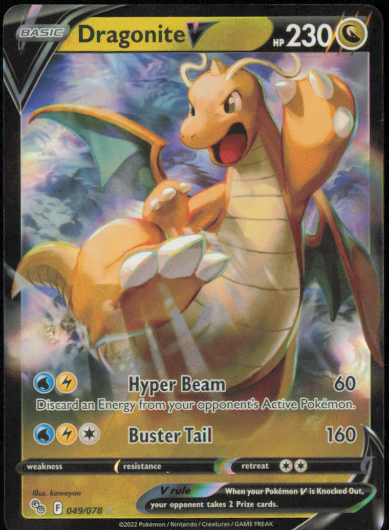 Dragonite V - Pokemon GO - PGO - 049/078 - Holofoil